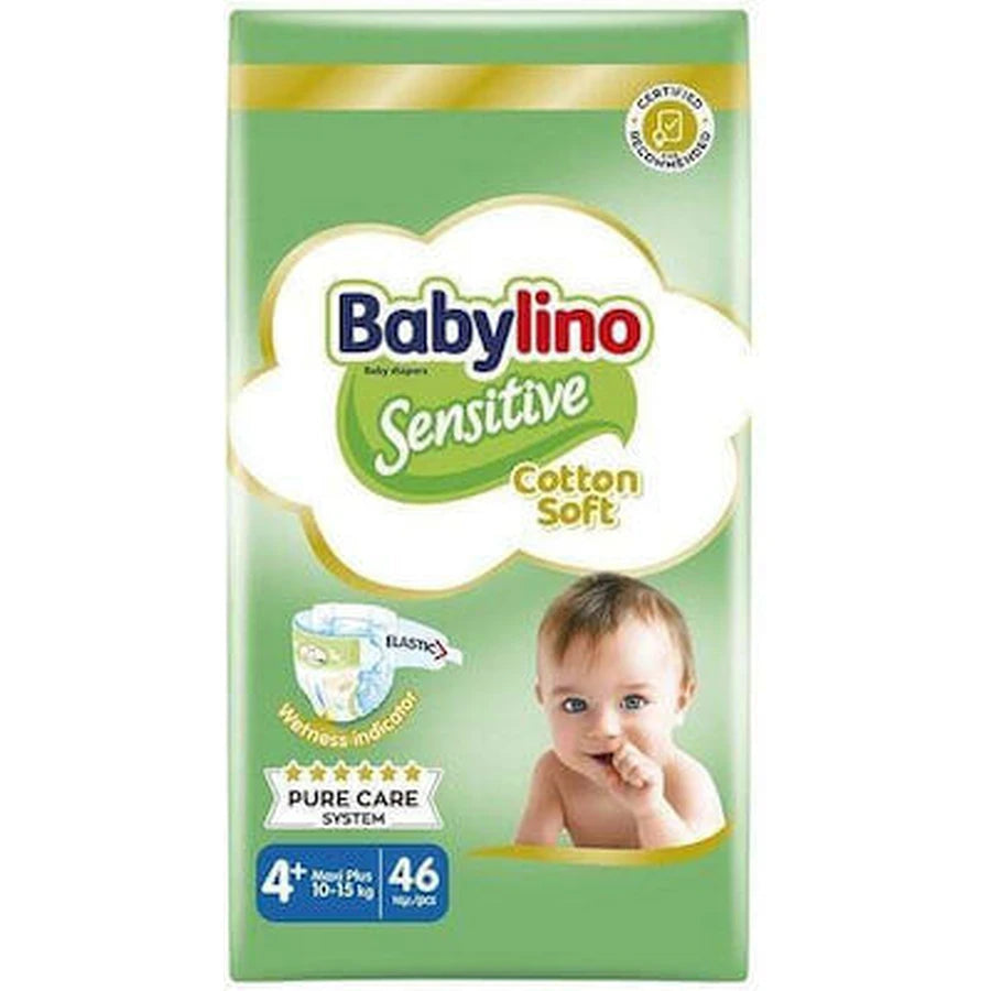 Babylino Sensitive Pannolino Tg. 4+ (10-15 kg) 46 Pezzi