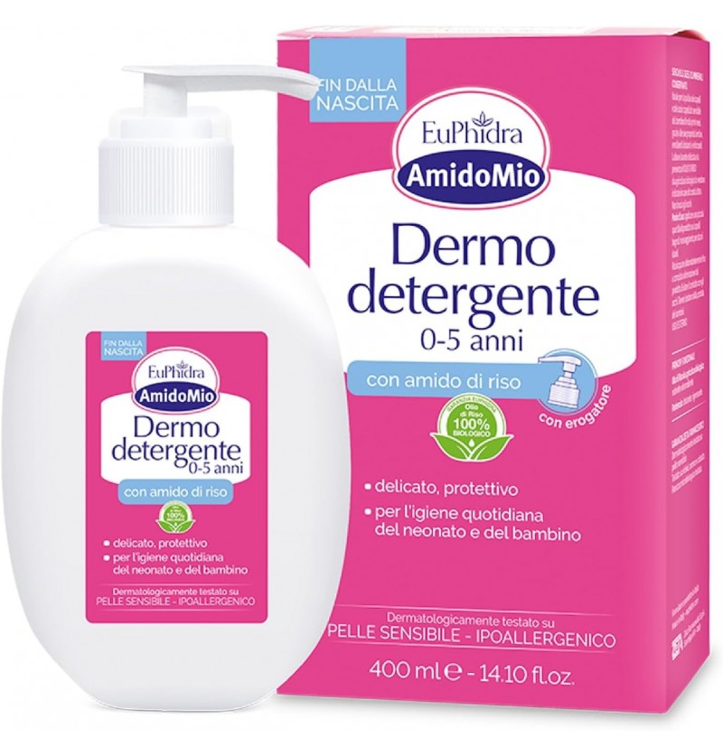 EuPhidra AmidoMio Dermo Detergente 0-5 Anni con Amido di Riso Delicato Idratante