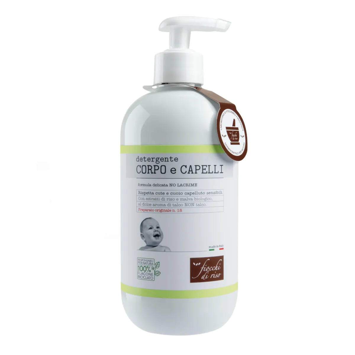Fiocchi di Riso Detergente Corpo e Capelli Talco 400ml