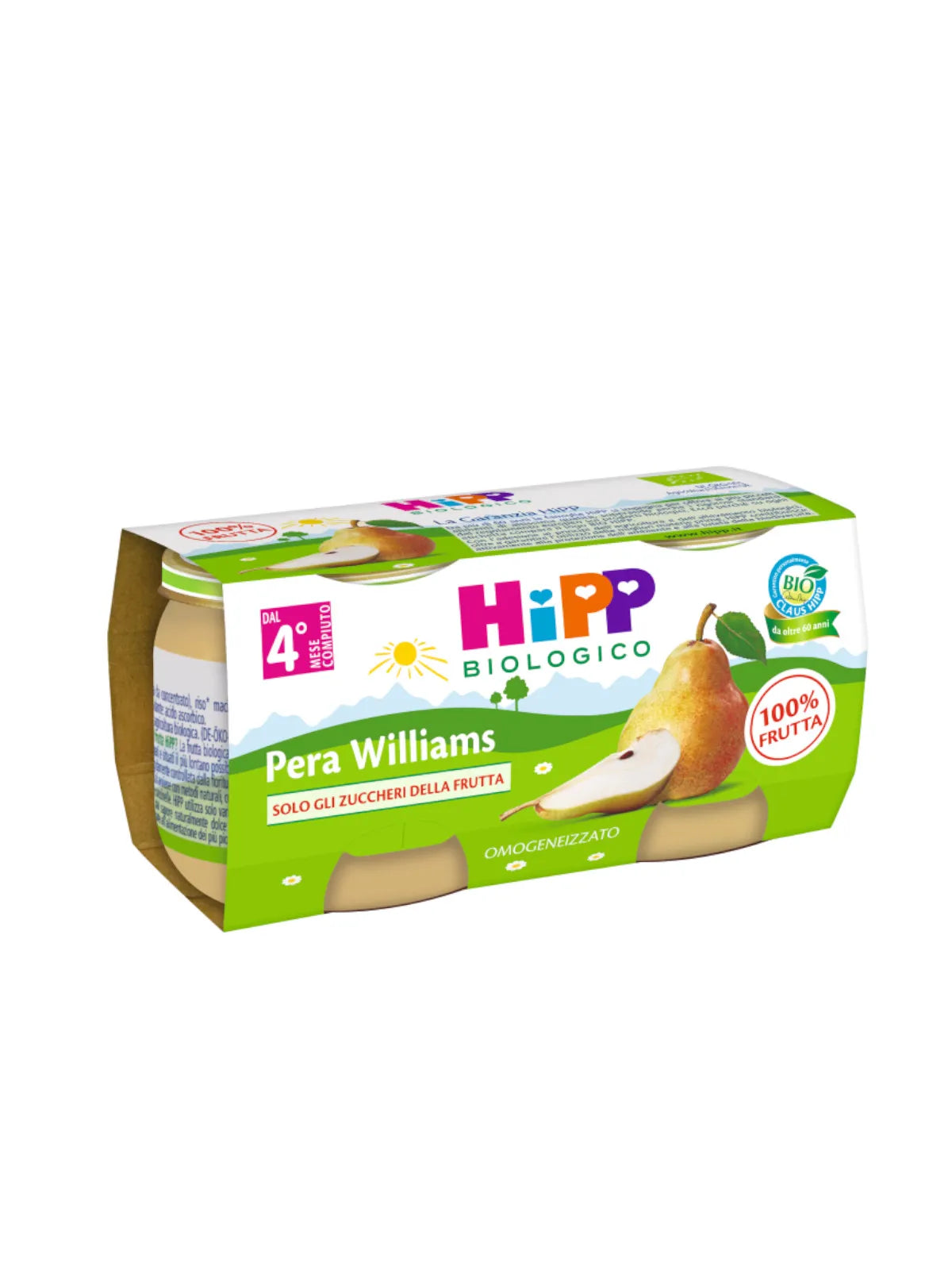 Hipp Omogeneizzato Pera Willams 2x80g