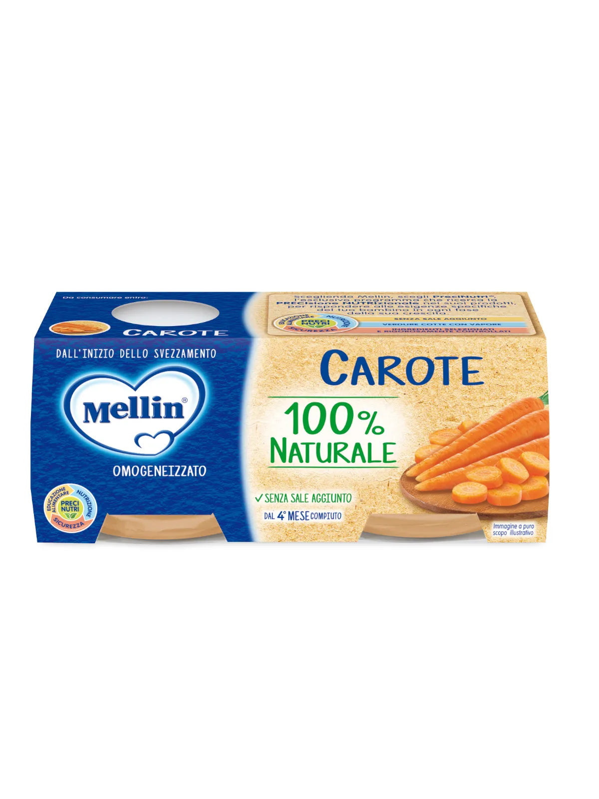 Mellin Omogeneizzato Carote 2×80 gr