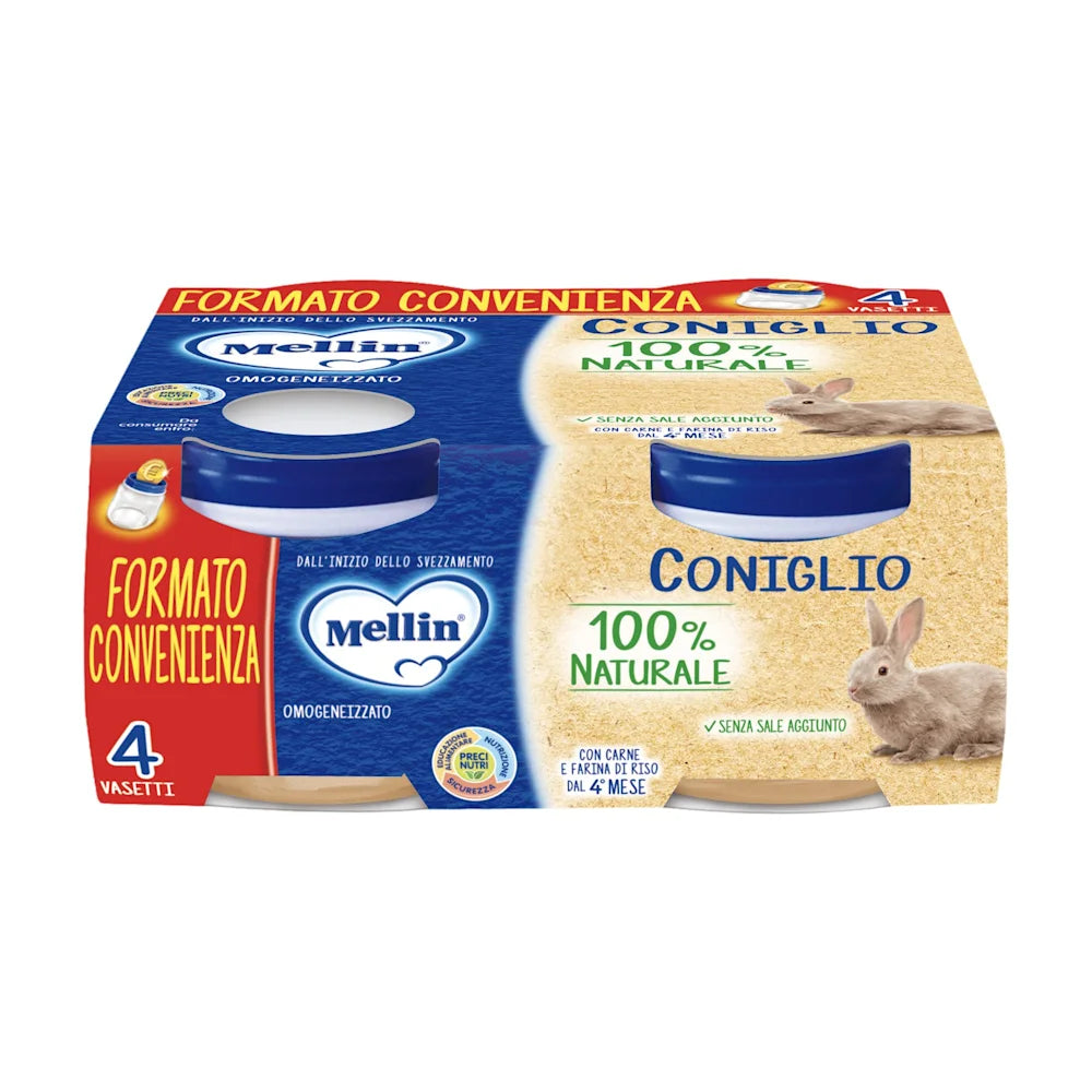 Mellin Omogeneizzato Coniglio 4x80g