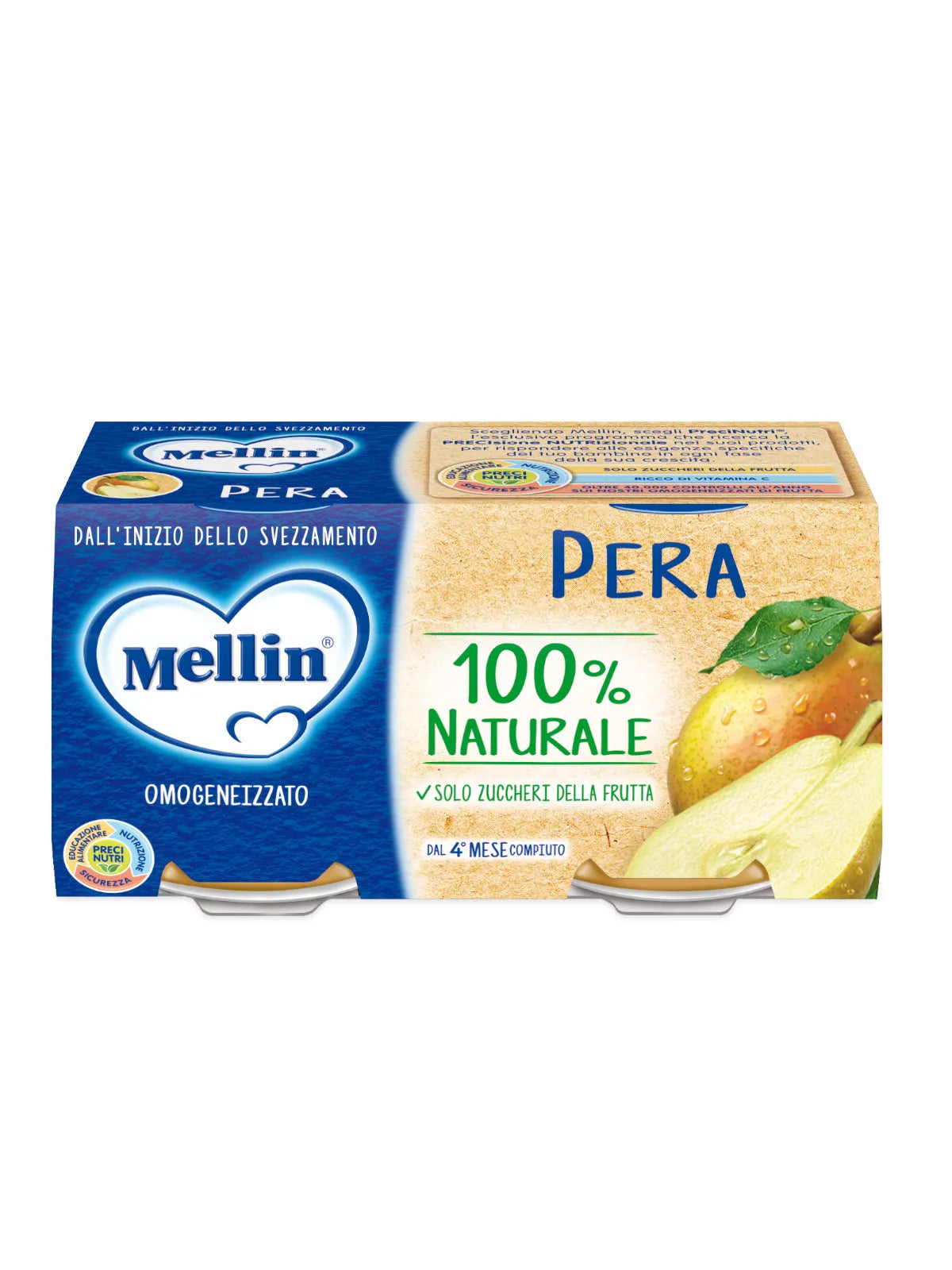 Mellin Omogeneizzato Pera 2×100 gr
