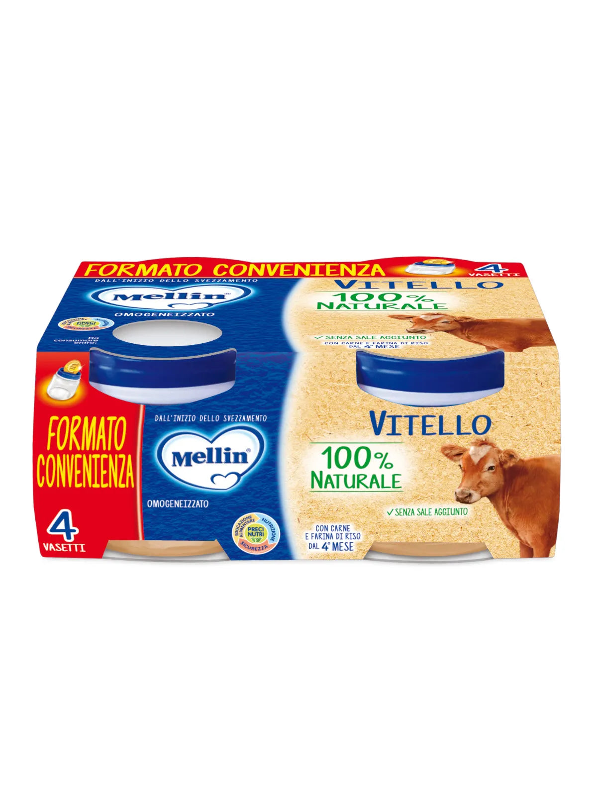 Mellin Omogeneizzato Vitello 4×80 gr