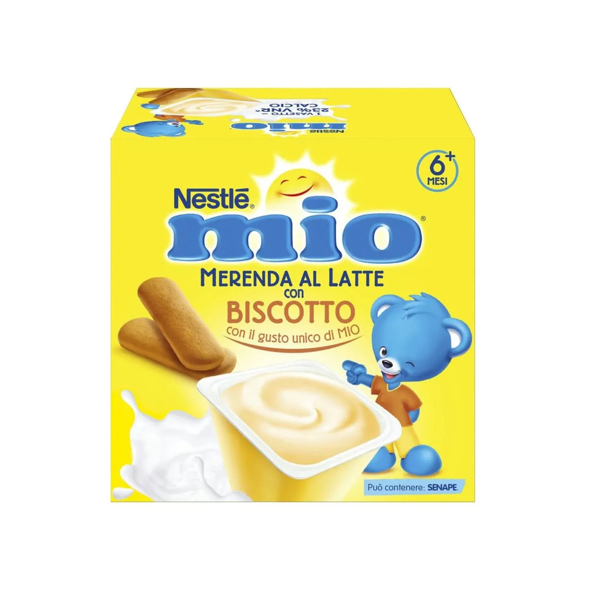 Nestlè Mio Merenda al Latte Biscotto 4 x 100g
