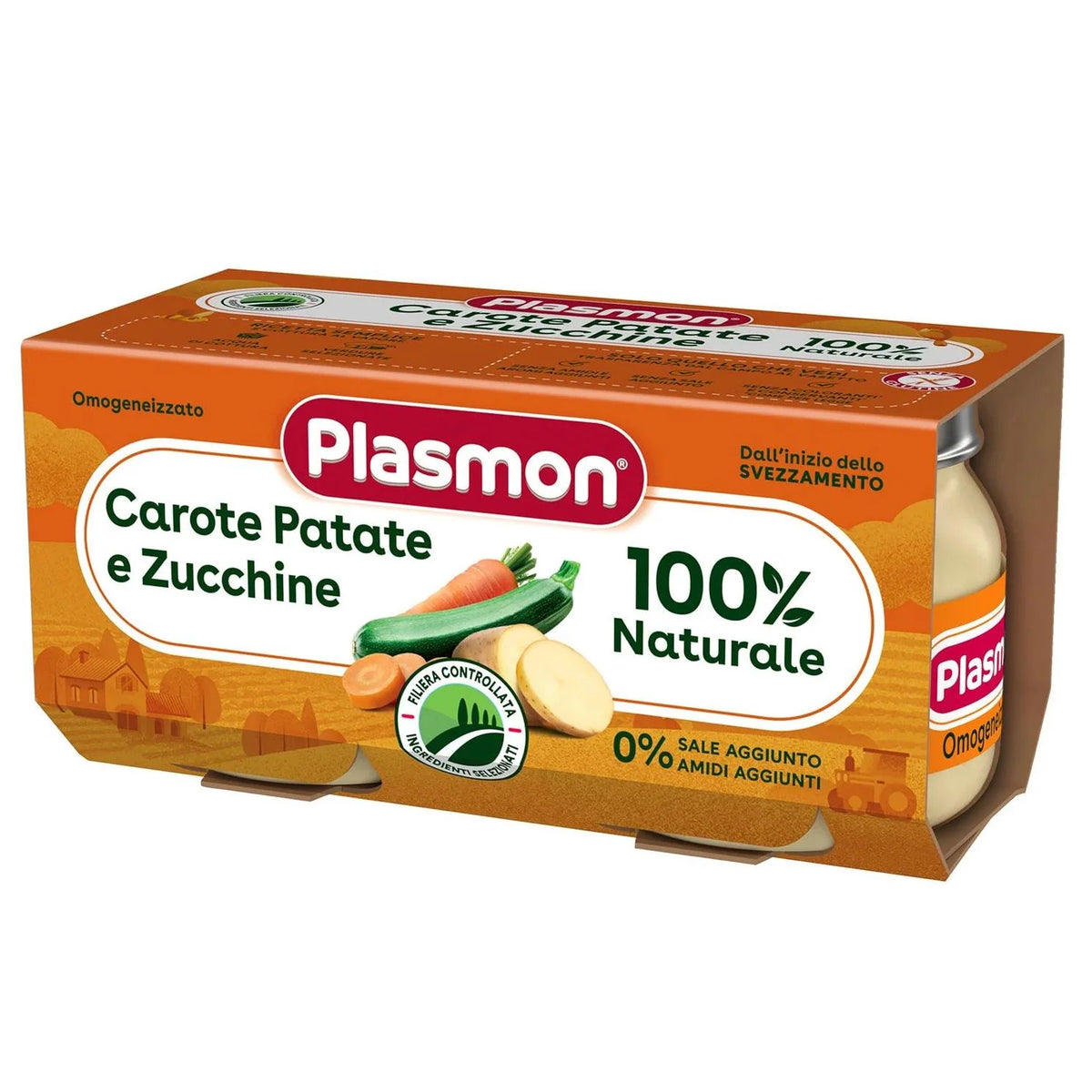 Plasmon Omogeneizzato Carote Patate E Zucchine 2x80g