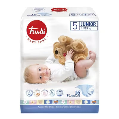 Trudi Pannolini Tg. 5 Junior (11-25 kg) 16 Pezzi