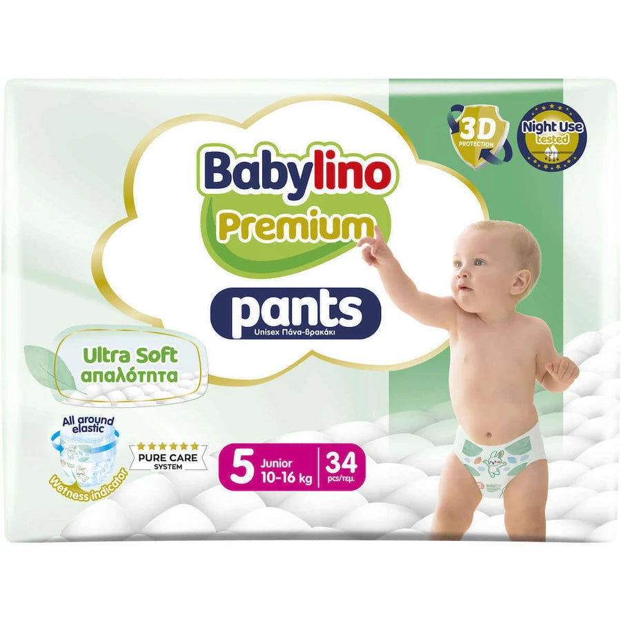 Babylino Premium Mutandino Tg 5 (10-16 kg) 34 Pezzi