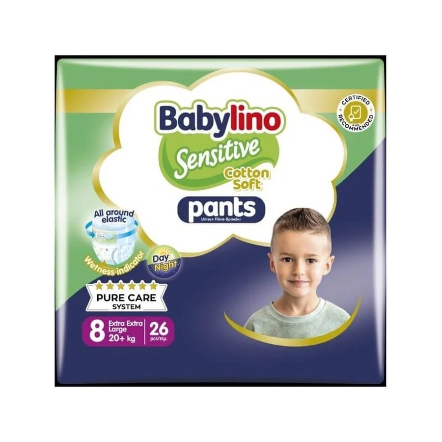 Babylino Sensitive Mutandino tg 8 (20+ kg) 26 Pezzi