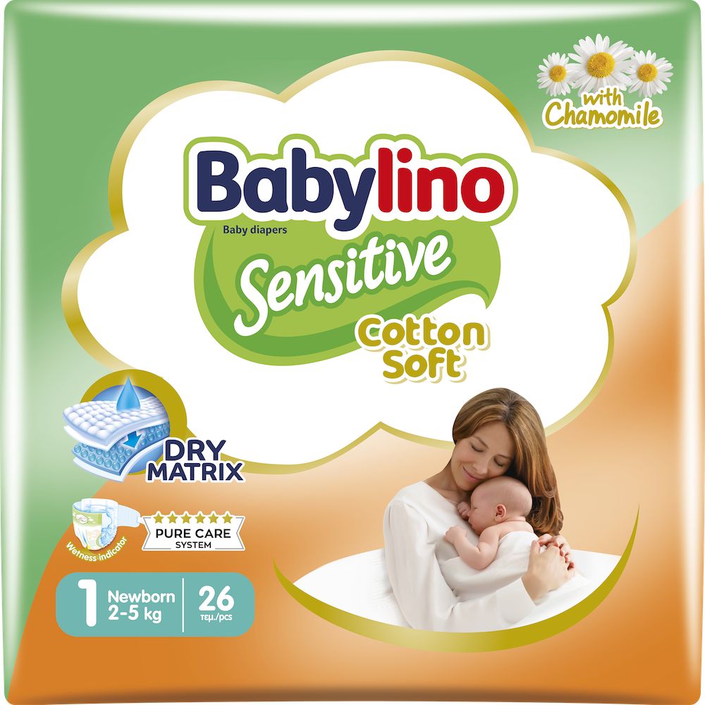 Babylino Sensitive Pannolini Newborn Tg. 1 (2-5 kg) 26 pezzi