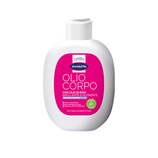 Euphidra AmidoMio Olio Corpo Per Neonati Con Olio Di Riso 200 ml