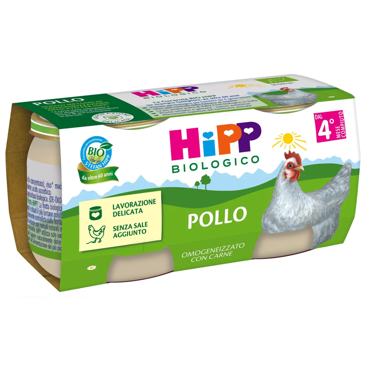Hipp Omogeneizzato Pollo 2x80g