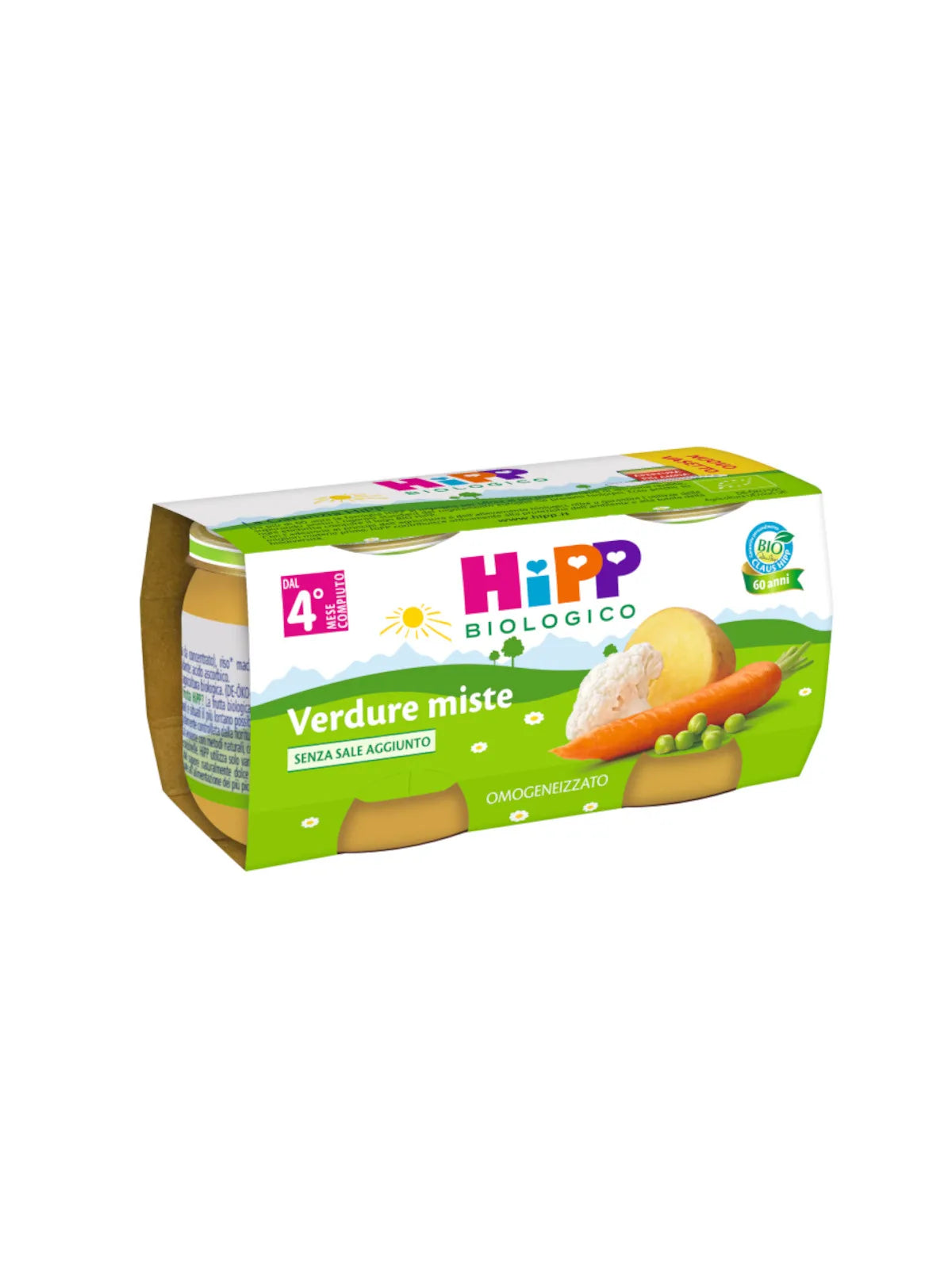 Hipp Omogeneizzato Biologico Verdure Miste 2x80g