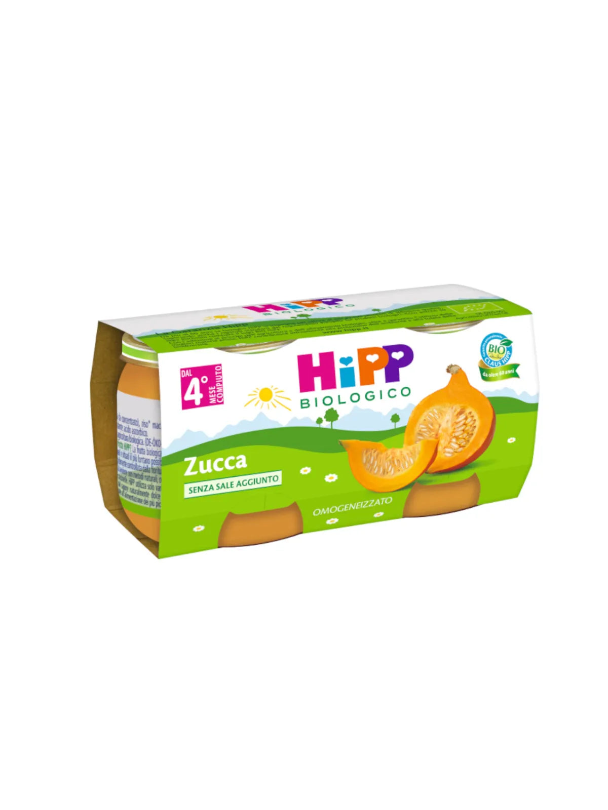 Hipp Omogeneizzato Biologico Zucca 2x80g