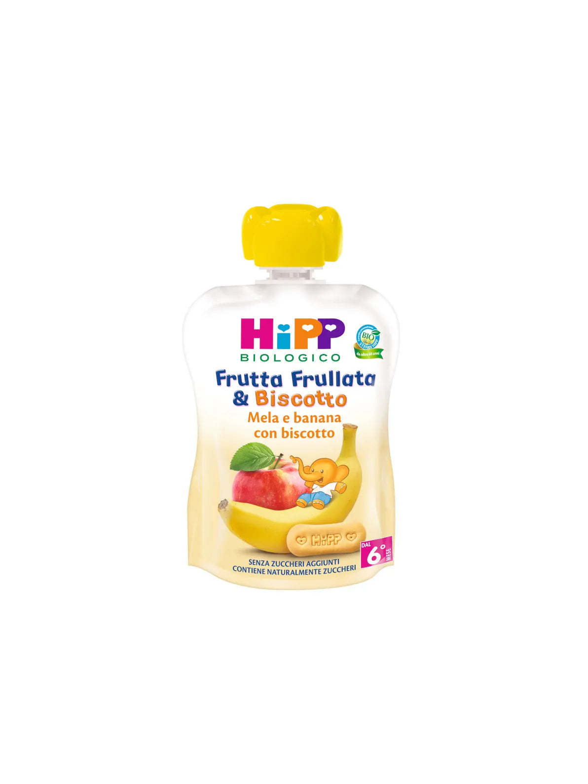 Hipp Frutta Frullata & Biscotto  Mela e Banana con Biscotto 90 gr