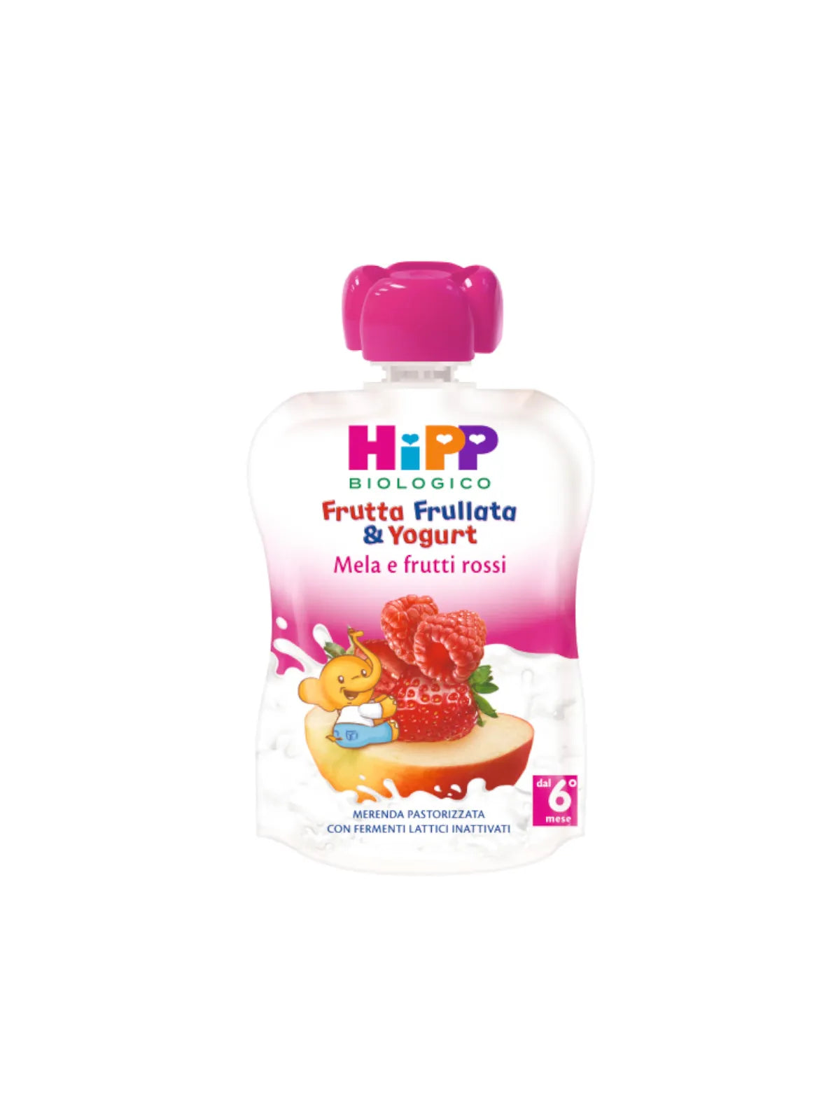 Hipp Frutta Frullata Yogurt Mela Frutti Rossi 90g