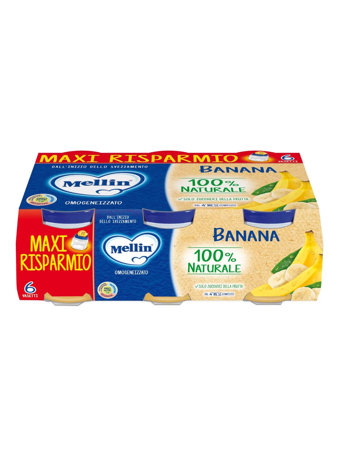 Mellin Omogeneizzato Banana 6×100 gr