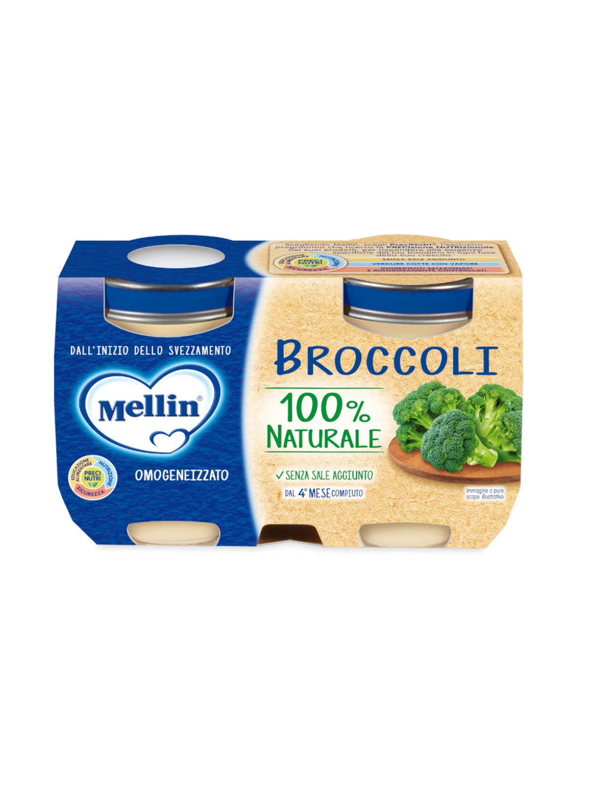Mellin Omogeneizzato Broccoli 2x125 gr