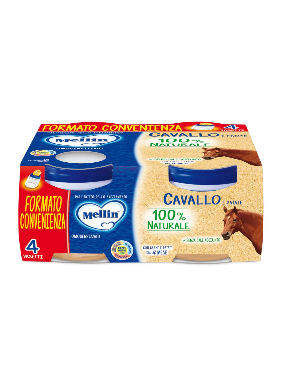 Mellin Omogeneizzato Cavallo 4×80 gr