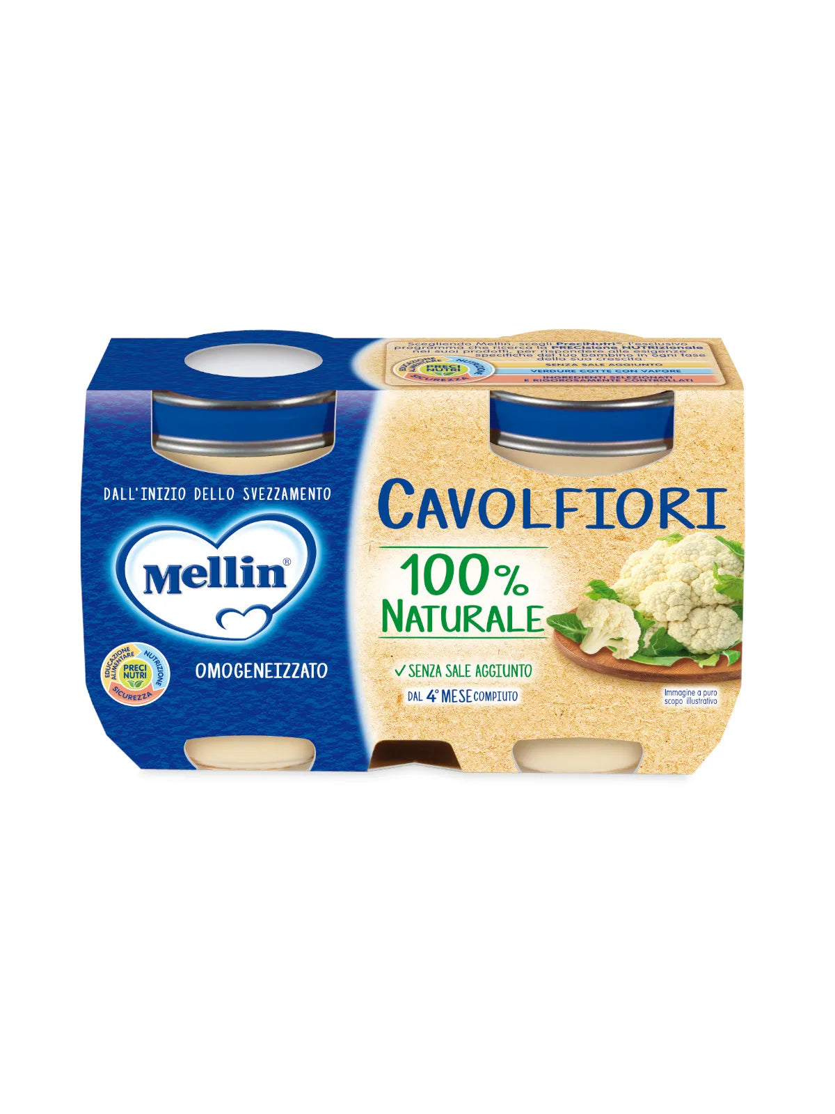 Mellin Omogeneizzato Cavolfiori 2×125 gr
