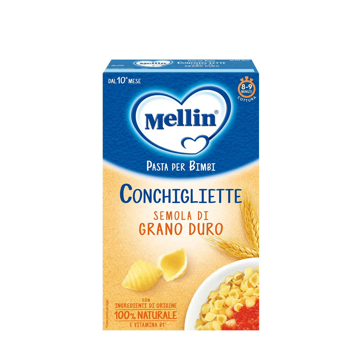 Mellin Conchigliette di Semola di Grano Duro Confezione da 280g