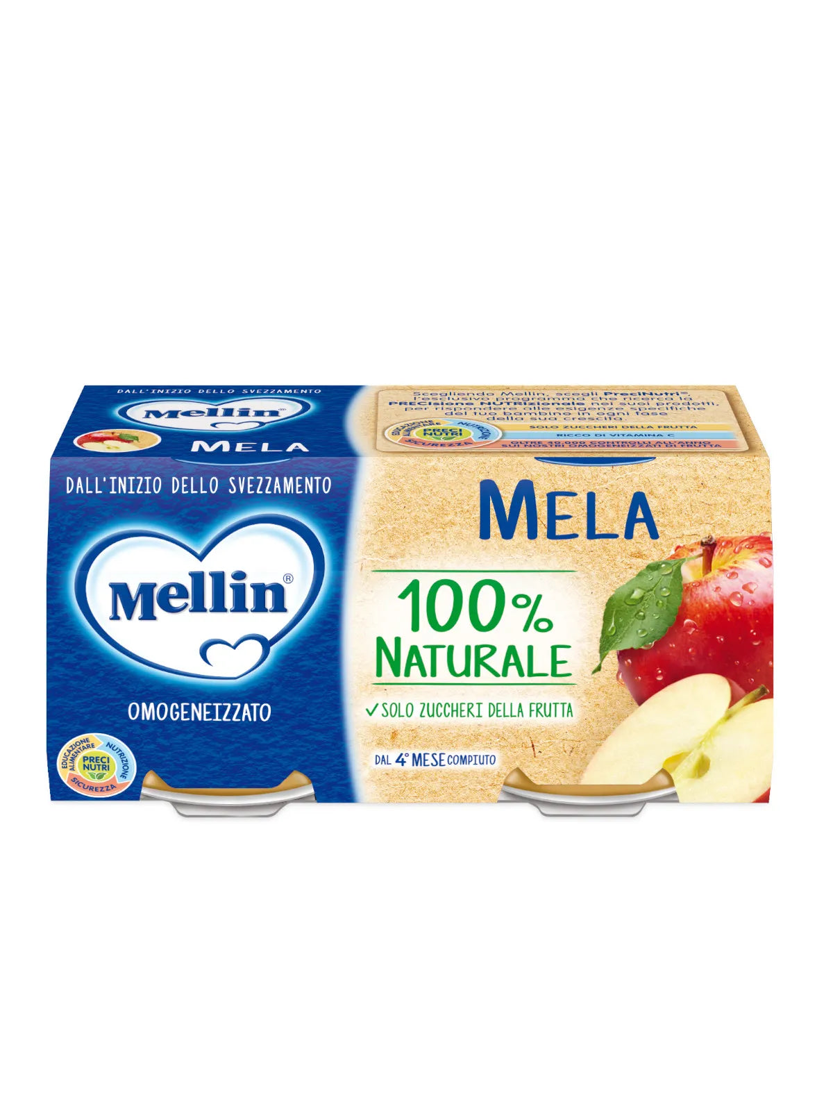 Mellin Omogeneizzato Mela 2×100 gr