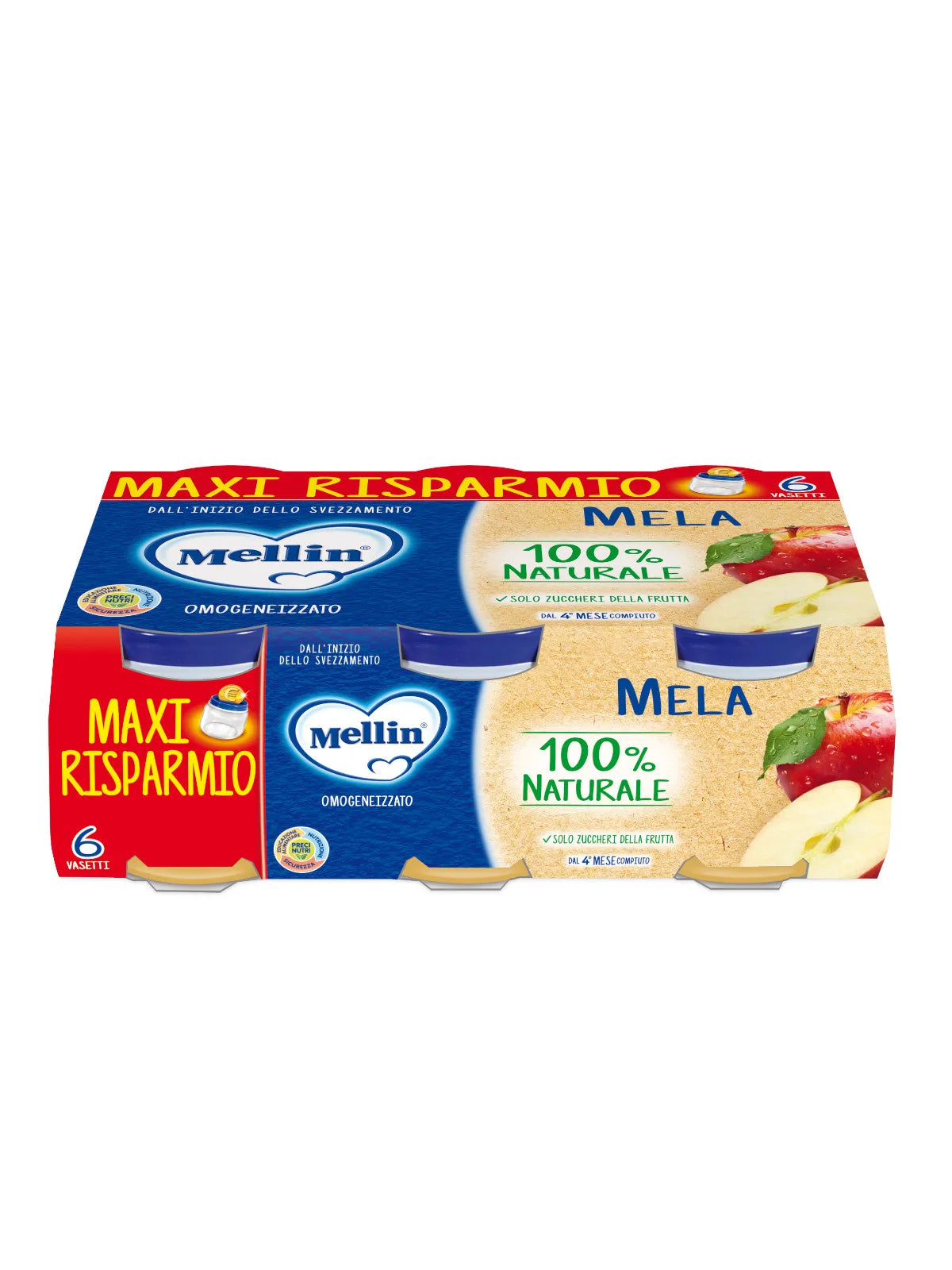 Mellin Omogeneizzato Mela 6×100 gr