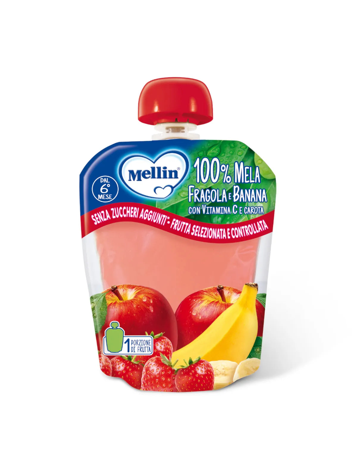 Mellin Pouch Mela Fragola Banana 90 gr
