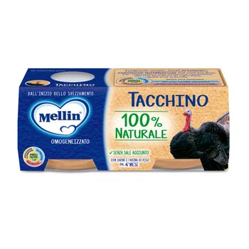 Mellin Omogeneizzato Tacchino 2x80 g
