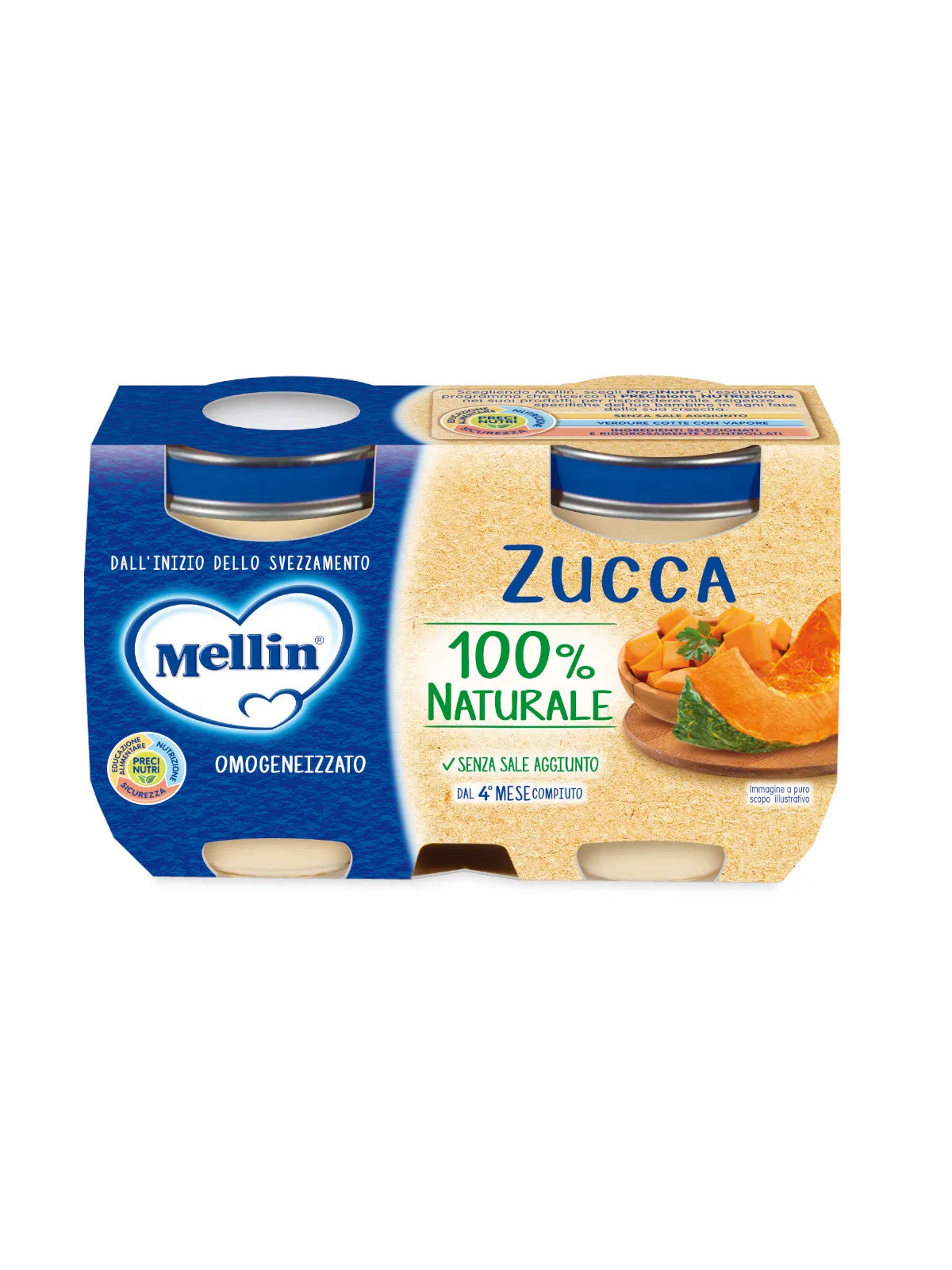 Mellin Omogeneizzato Zucca 2×125 gr