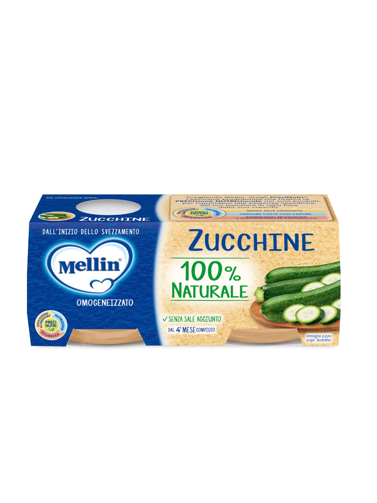 Mellin Omogeneizzato Zucchine 2×80 gr