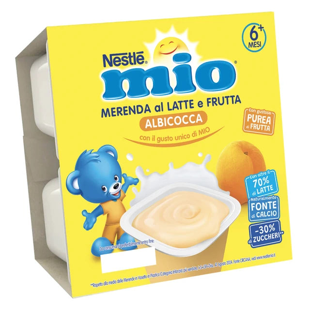 Nestlé MIO Merenda al Latte Albicocca 4x100 g