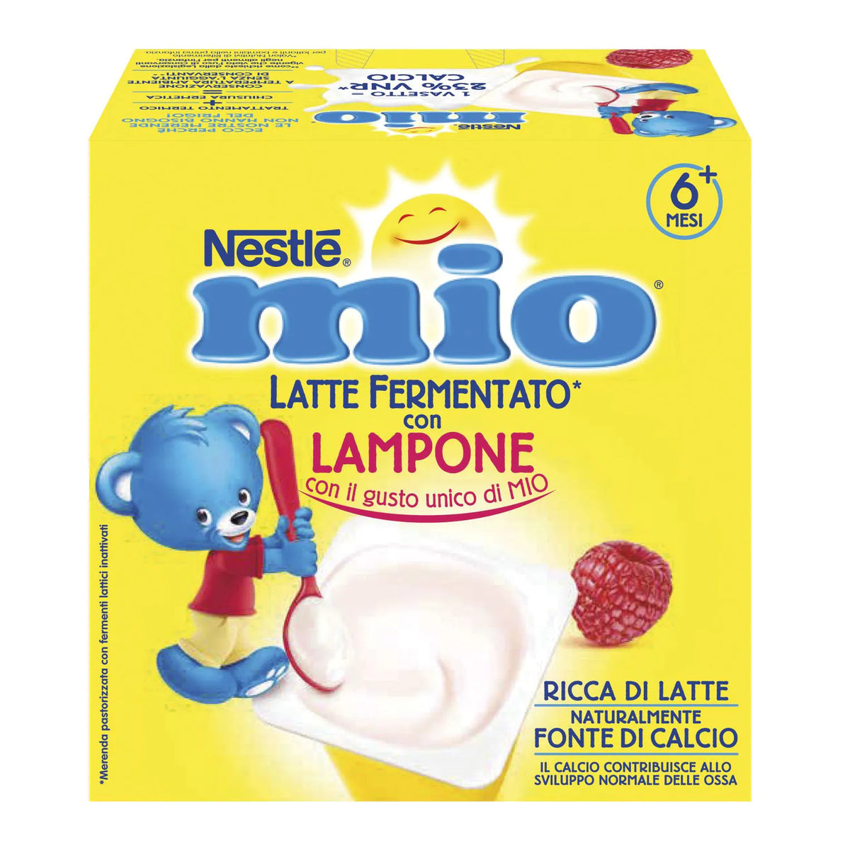 Mio Merenda Latte Fermentato Lampone 4x100g