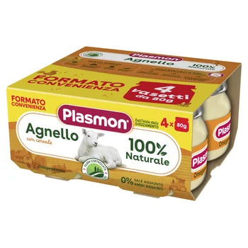 Plasmon Omogeneizzato Agnello 4 x 80 g