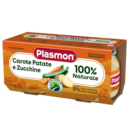 Plasmon Omogeneizzato Carote Patate E Zucchine 2x80g