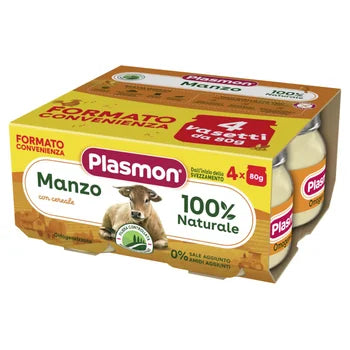 Plasmon Omogeneizzato Manzo 4 X 80 g