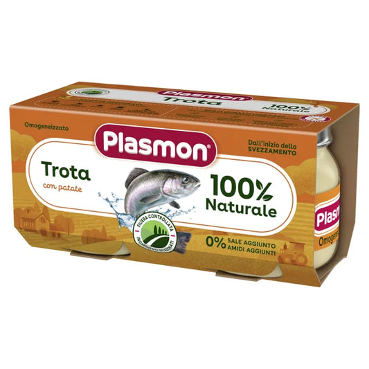 Plasmon Omogeneizzato Trota E Verdura 2x80 g