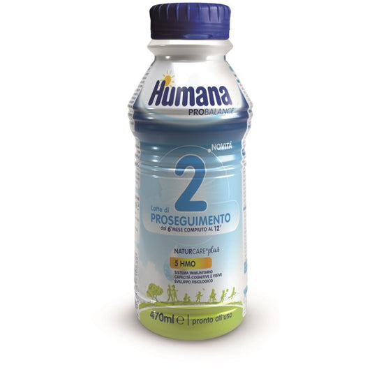 Humana 2 Pro Balance 5 HMO Latte di Proseguimento da 6 a 12 Mesi 470 ml